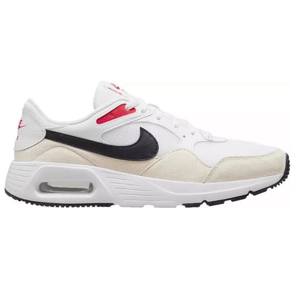 Nike Mens Air Max SC White Red Black Low Top Casual Sneakers CW4555-103 size 9 - Picture 1 of 9